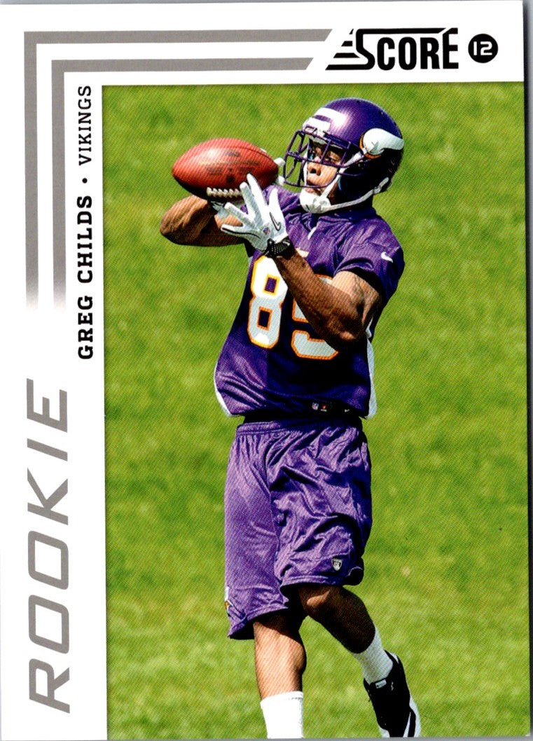 2012 Score Greg Childs
