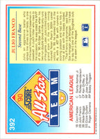 1991 Score Julio Franco #392