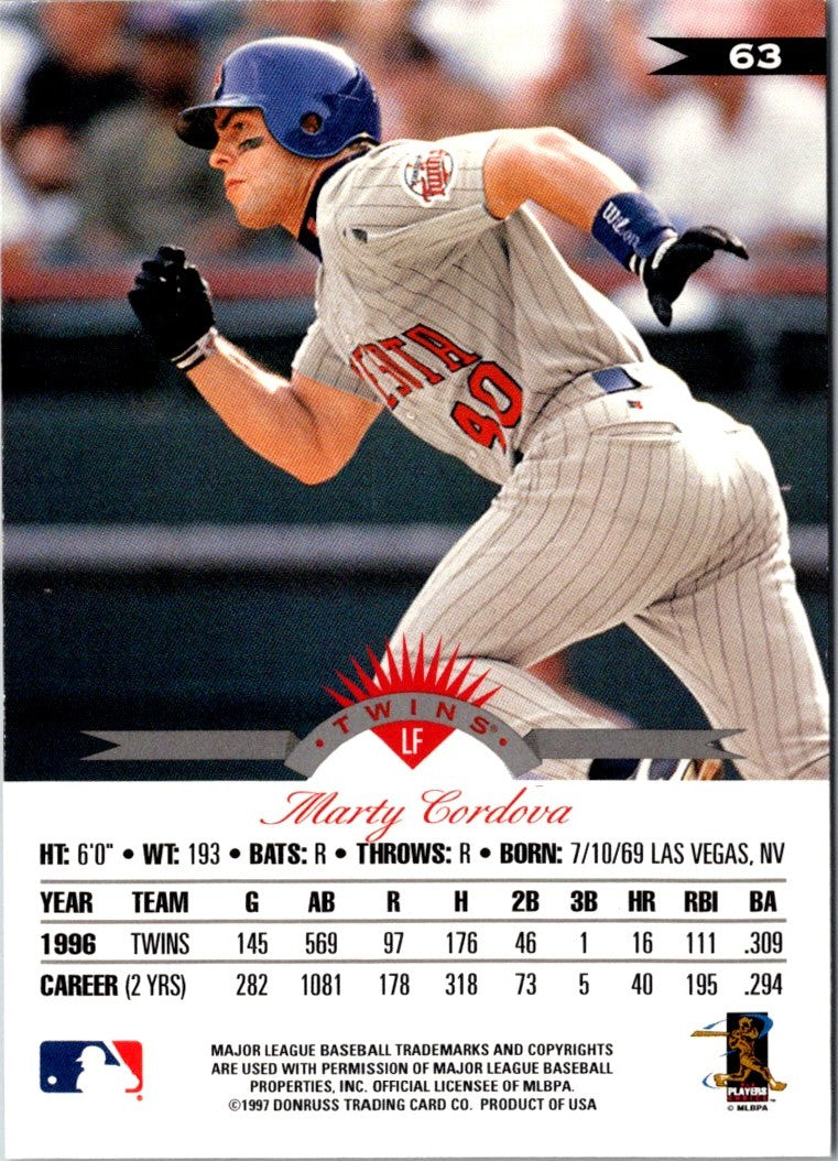 1997 Leaf Marty Cordova