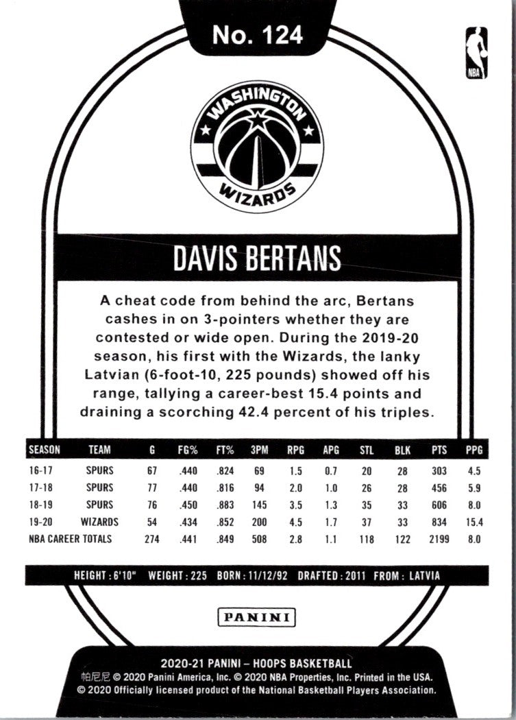 2020 Hoops Davis Bertans