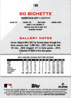 2022 Topps Gallery Bo Bichette #186
