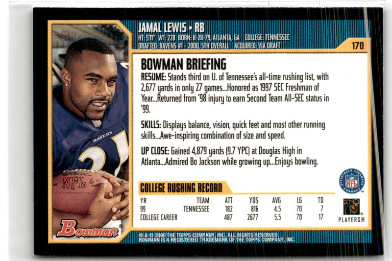 2000 Bowman Jamal Lewis