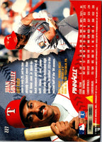 1995 Pinnacle Juan Gonzalez #227