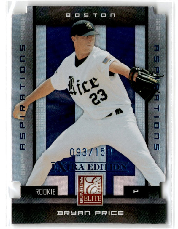 2008 Donruss Elite Extra Edition Bryan Price #107 Rookie