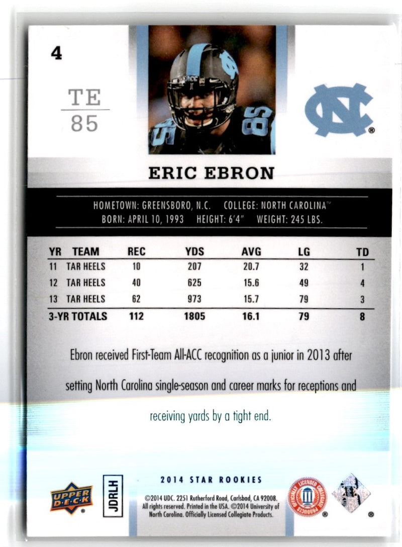 2014 Upper Deck Star Rookies Box Set SP Eric Ebron