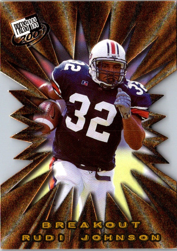 2001 Press Pass Breakout Rudi Johnson #B16