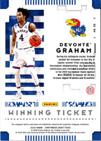 2020 Panini Obsidian Electric Etch Red Flood Devonte' Graham #4