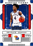 2020 Panini Obsidian Electric Etch Red Flood Devonte' Graham