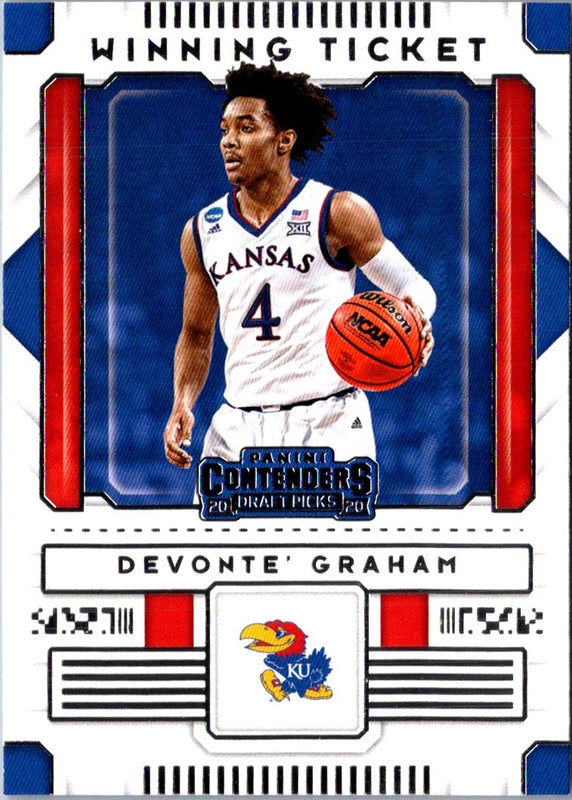 2020 Panini Obsidian Electric Etch Red Flood Devonte' Graham #4