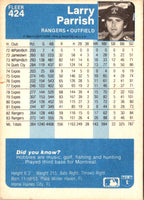 1984 Fleer Larry Parrish #424