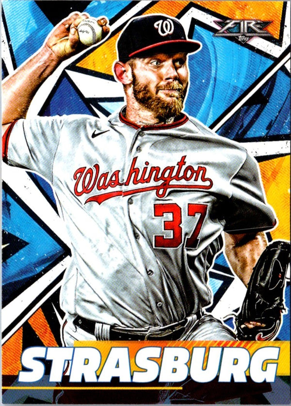 2021 Topps Fire Stephen Strasburg #149