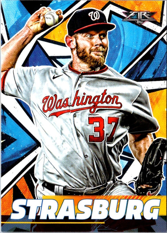2021 Topps Fire Stephen Strasburg #149