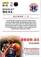 2020 Panini Chronicles Bradley Beal #40