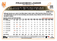 2022 Topps Francisco Lindor #450