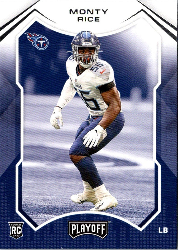 2021 Panini Playoff Monty Rice #280 Rookie