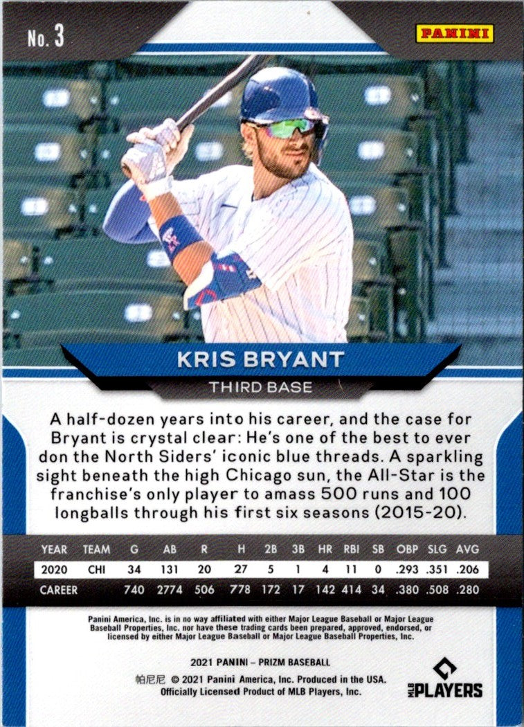 2021 Panini Prizm Kris Bryant