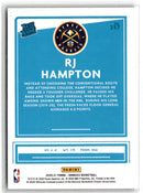 2020 Donruss Rated Rookies RJ Hampton