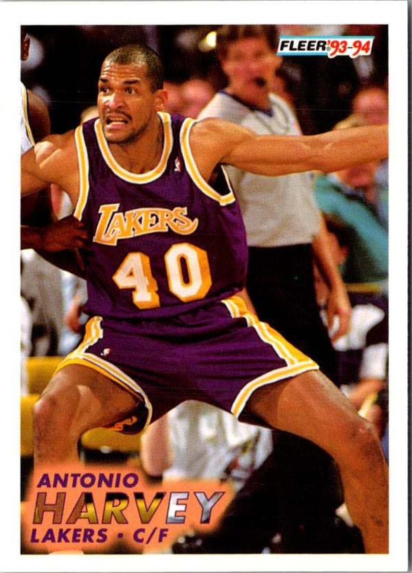 1993 Fleer Antonio Harvey #313 Rookie