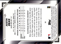 2019 Bowman Platinum Austin Dean #50 Rookie