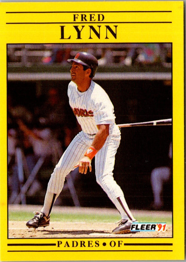 1991 Fleer Fred Lynn #536