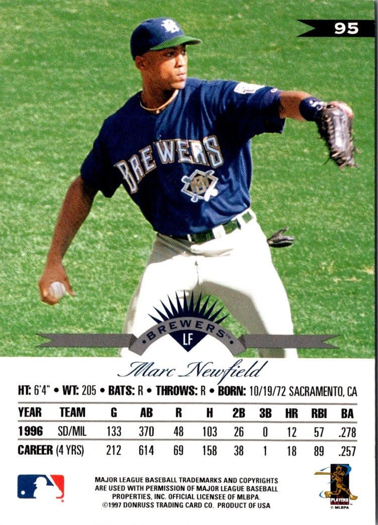 1997 Leaf Marc Newfield