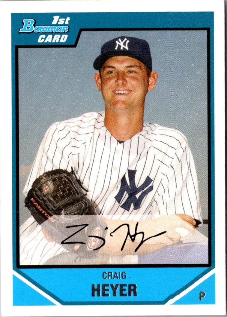 2007 Bowman Draft Picks & Prospects Craig Heyer