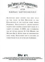 2023 Topps Allen & Ginter Sarah Natochenny #296