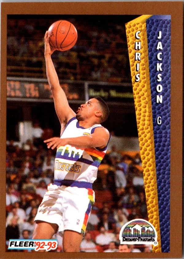 1992 Fleer Tony's Pizza Chris Jackson #NNO