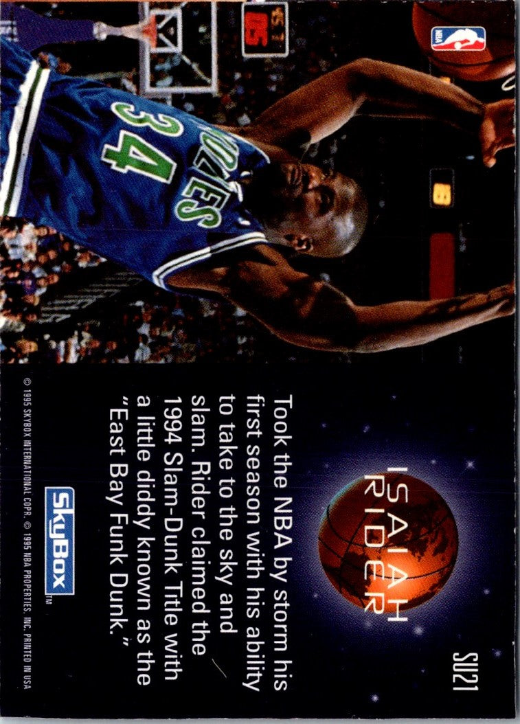 1994 SkyBox Slammin' Universe Isaiah Rider