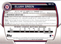 2023 Bowman Draft Elijah Green #BD-15 Rookie