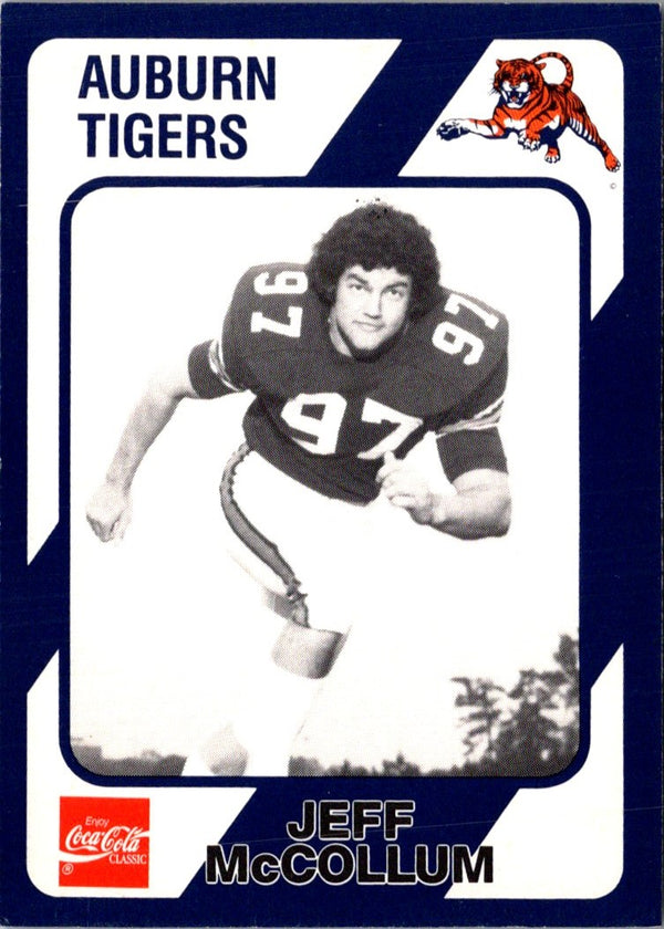 1989 Collegiate Collection Auburn Coke 580 Jeff McCollum #234