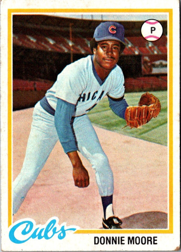 1978 Topps Donnie Moore #523 Rookie