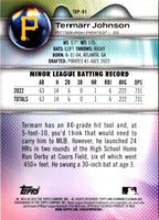 2023 Bowman Platinum Top Prospects Termarr Johnson #TOP-91