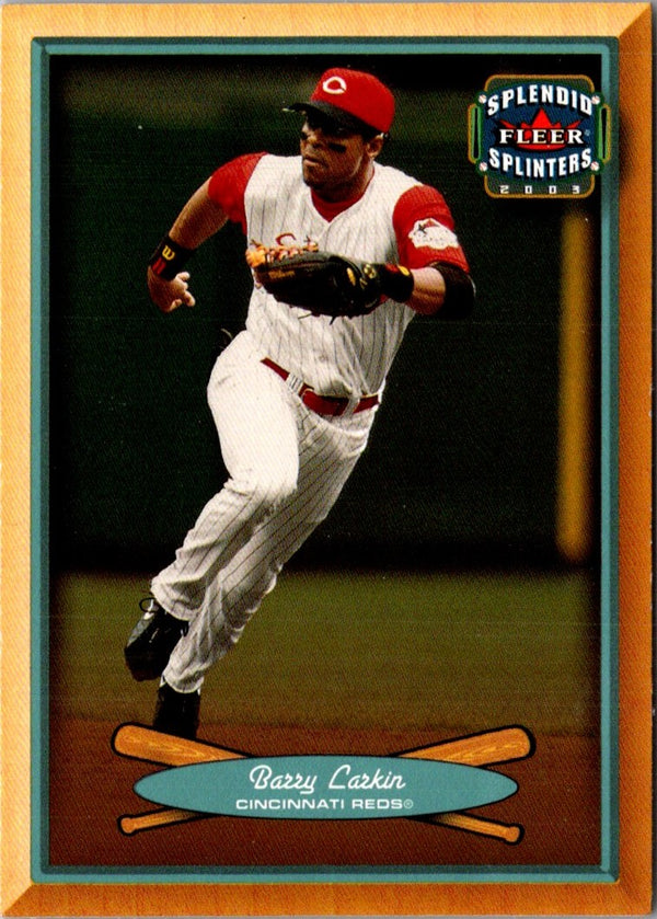 2003 Fleer Splendid Splinters Barry Larkin #2