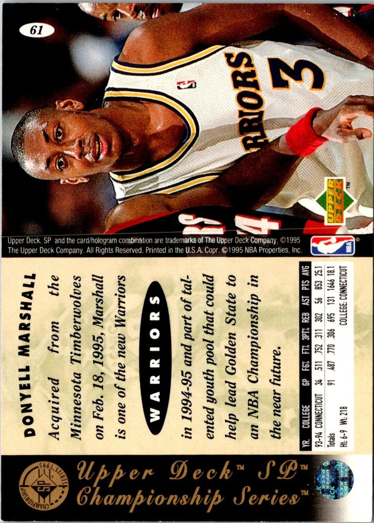 1994 SP Championship Donyell Marshall