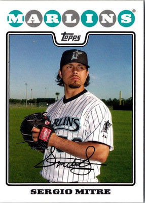 2008 Topps Sergio Mitre #619