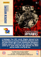 2015 Panini Contenders Draft Picks Old School Colors Andrew Wiggins #1