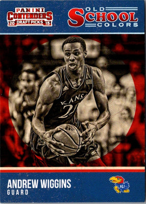 2015 Panini Contenders Draft Picks Old School Colors Andrew Wiggins #1