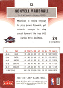 2007 Fleer Glossy Donyell Marshall