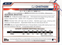 2021 Bowman Draft CJ Chatham #BP-113