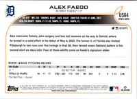 2022 Topps Alex Faedo #US64