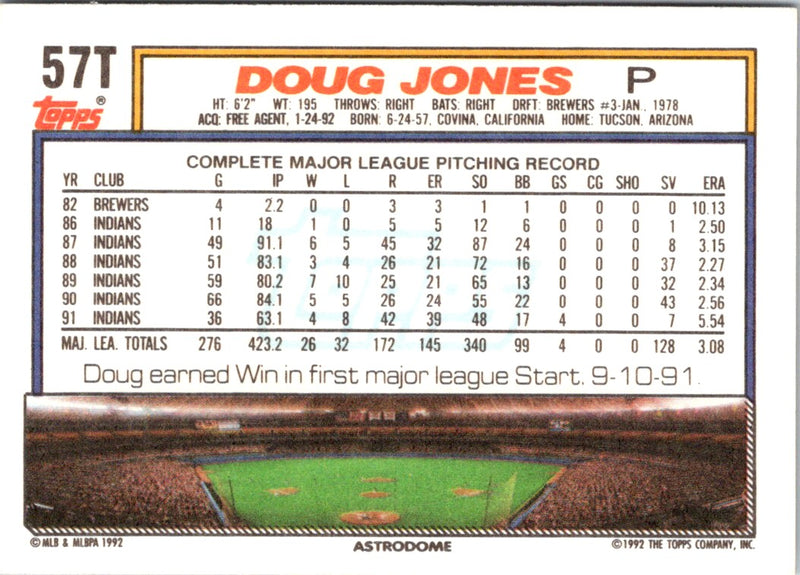 1992 Topps Traded Doug Jones