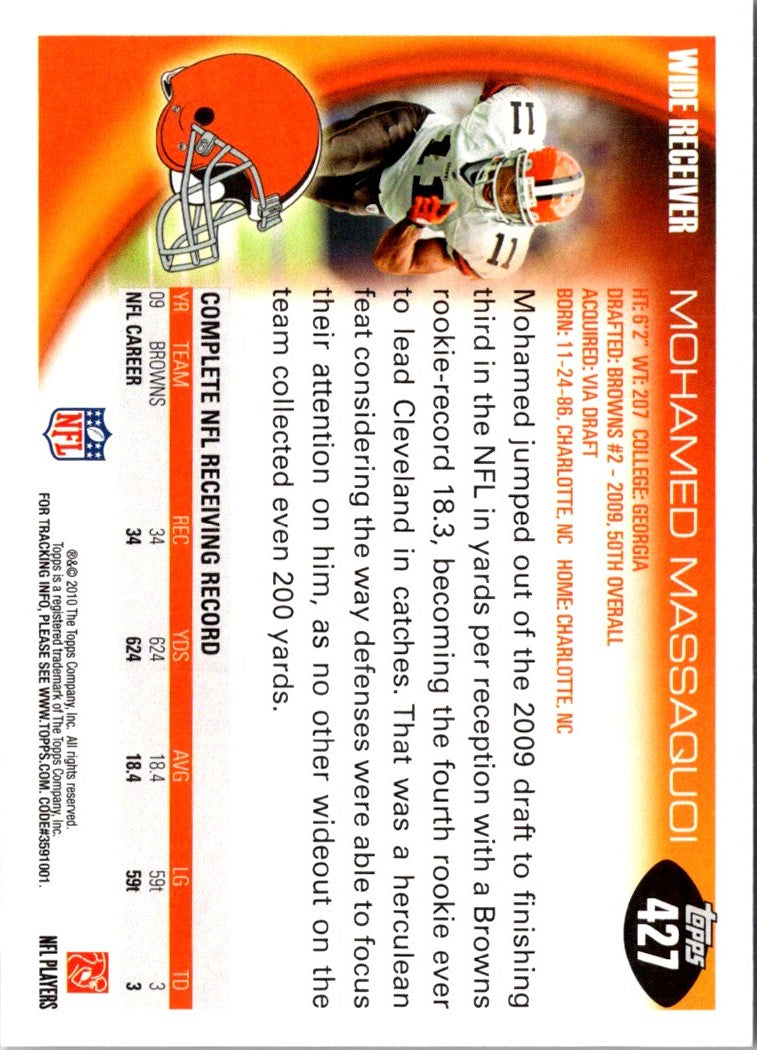 2010 Topps Mohamed Massaquoi