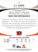 2012 Topps Prime Hobby A.J. Green #119