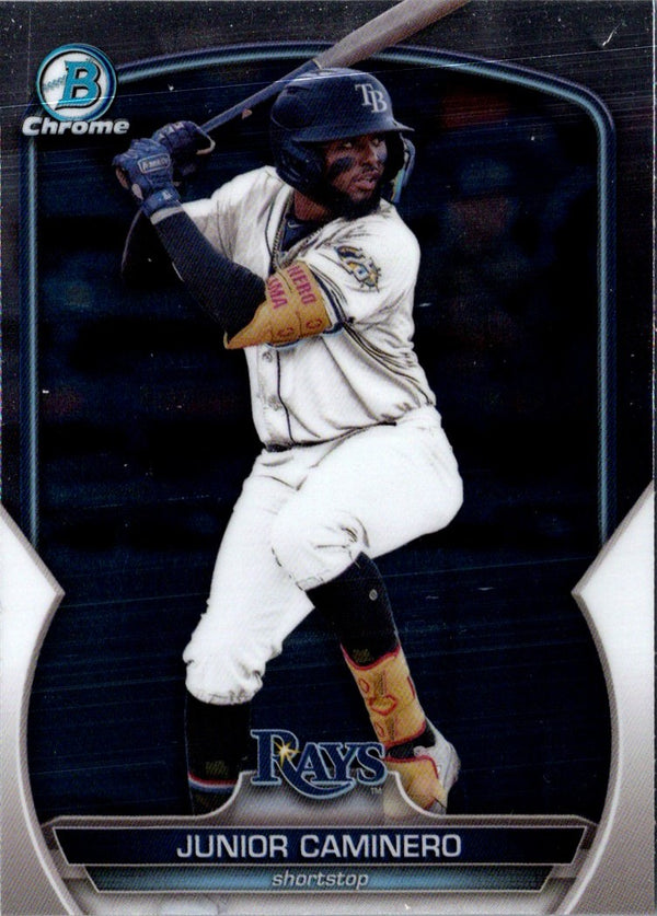 2023 Bowman Chrome Prospects Blue Mojo Refractor Junior Caminero #BCP-162