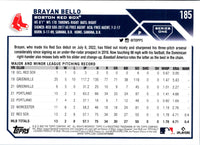 2023 Topps Brayan Bello #185 Rookie