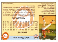 1992 Front Row Draft Picks Mark Thompson #75