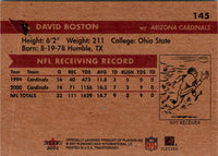 2001 Fleer Tradition Glossy David Boston #145
