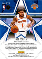 2020 Panini Chronicles Obi Toppin #673 Rookie