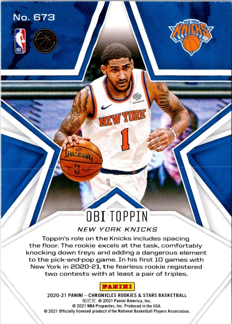 2020 Panini Chronicles Obi Toppin